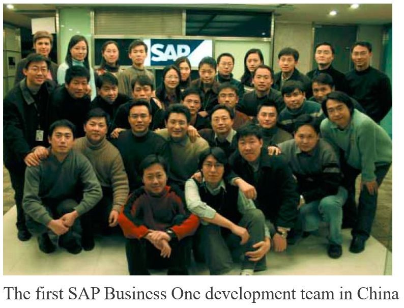 Đội phát triển SAP Business One đầu tiên tại Trung Quốc