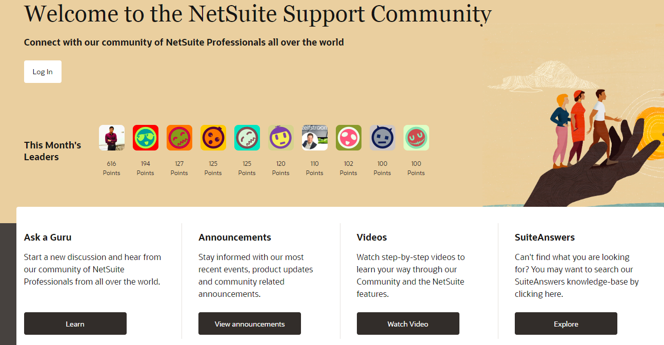 NetSuite Community Cộng đồng người dùng